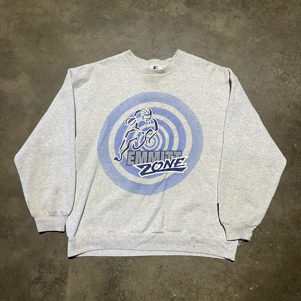 Vintage 90s Emmitt Zone Grey Starter Sweatshirt
